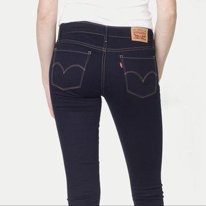 LEVI'S 710 Super Skinny Mid-rise Jeans 25